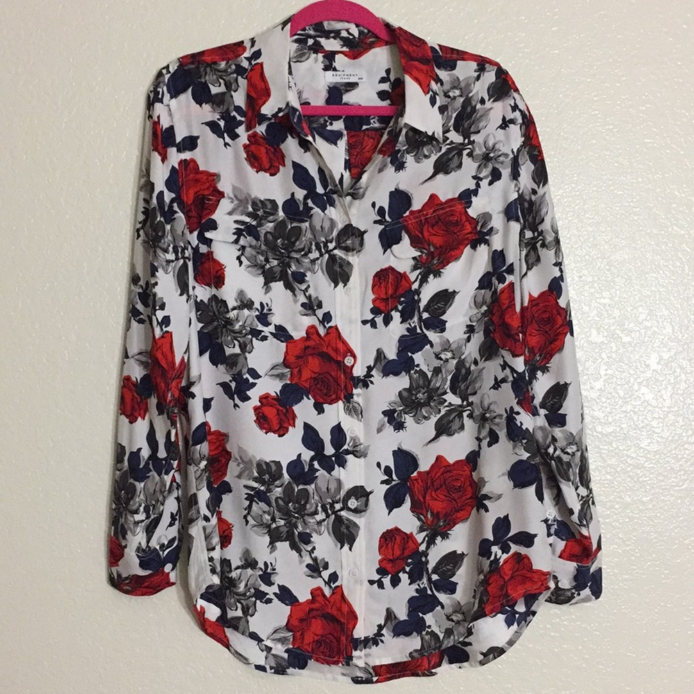 EQUIPMENT FEMME SIGNATURE SILK TOP